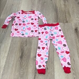Little Sleepies Valentine’s Day 2 Piece 2T Pajamas